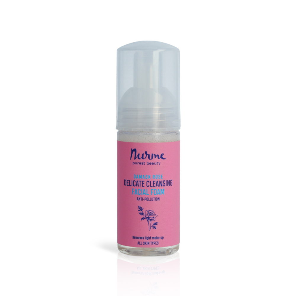 MATKAKOKO! Kasvojen puhdistusvaahto, ruusuhydrosoli, 60ml