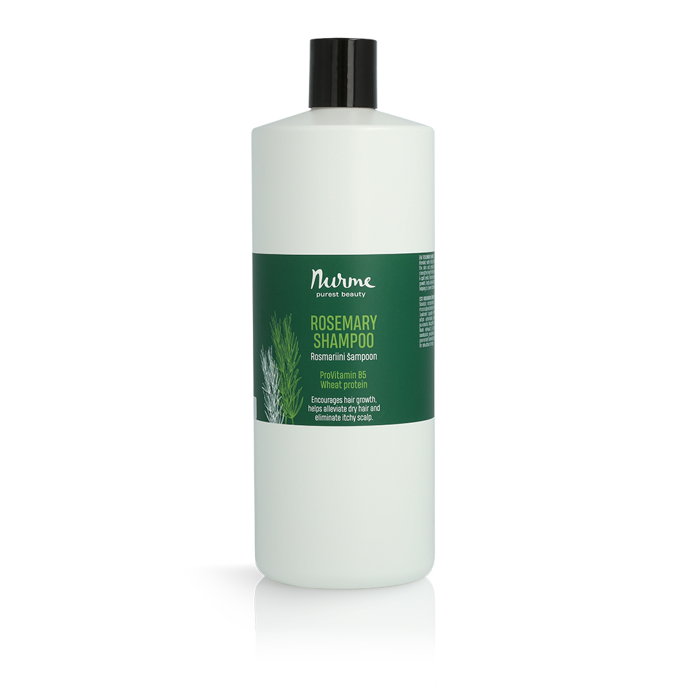 TÄYTTÖPAKKAUS Luonnollinen rosmariinishampoo, B5-provitamiini, 1 L