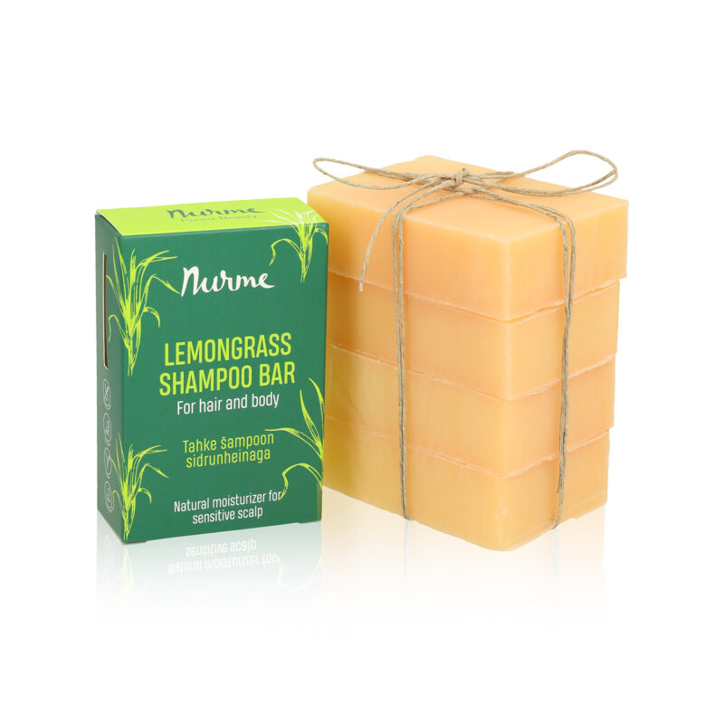 PACKAGING FREE Solid shampoo with lemongrass 400g (4x 100g)