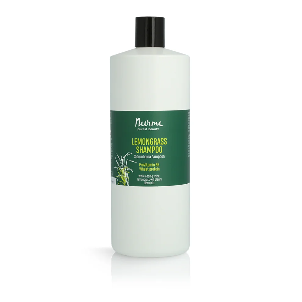 Sitruunaruohoshampoo rasvaiselle hiuspohjalle täyttöpakkaus